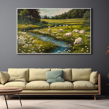 Acrylic Sheep Painting